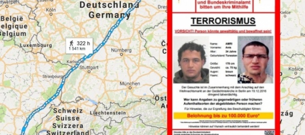 Je známa trasa, ako sa terorista z Berlína dostal do Milána