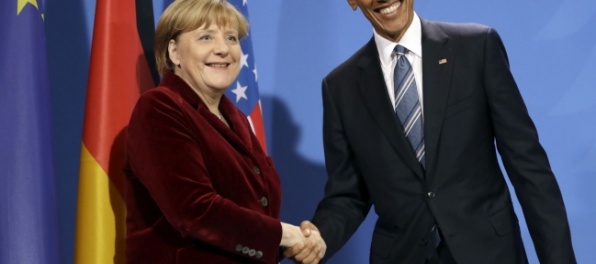 Obama sa telefonicky rozlúčil s kancelárkou Merkelovou