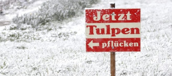 Aprílové počasie v Nemecku: Sneženie a poľadovica robili problémy vodičom