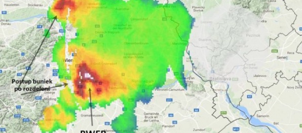 Video: Pri hraniciach so Slovenskom zúrilo tornádo, búrka postupovala smerom na Bratislavu