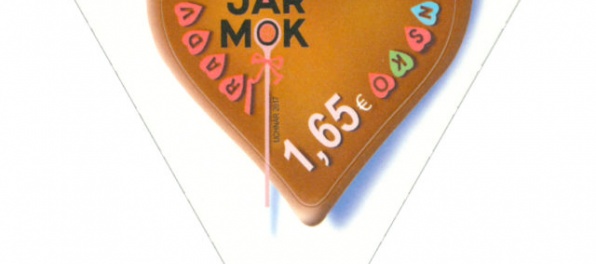 Foto: Slovenská pošta vydáva novú známku k Radvanskému jarmoku, je unikátna vďaka tvaru srdca