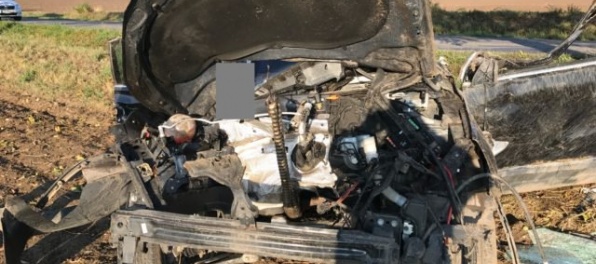 Foto: Vodič Volkswagenu prešiel srnu a narazil do stromu, jeho manželka nehodu neprežila