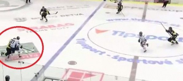 Video: Nagy poslal Vyskoča k ľadu, obranca Detvy leží v nemocnici (aktualizované)