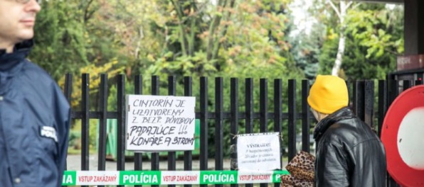 Silný vietor zatvoril cintoríny v Bratislave pravdepodobne až do pondelka