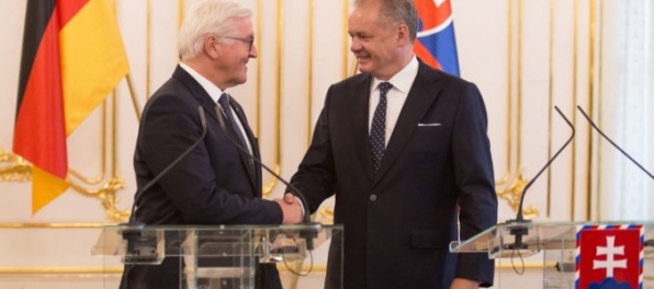 Nemecký prezident prvý raz navštívil Slovensko, Kiska vyzdvihol boj s extrémizmom a „facebookový“ zákon