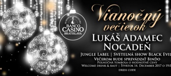 Vianočná párty v Banco Casino bude i tento rok plná zvučných hudobných mien!
