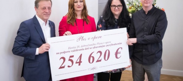 Foto: Na Plese v opere vyzbierali najvyššiu sumu v histórii, pomôžu deťom so zdravotným znevýhodnením