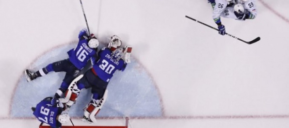 Slovinskí hokejisti na ZOH 2018 v Pjongčangu senzačne zdolali Američanov
