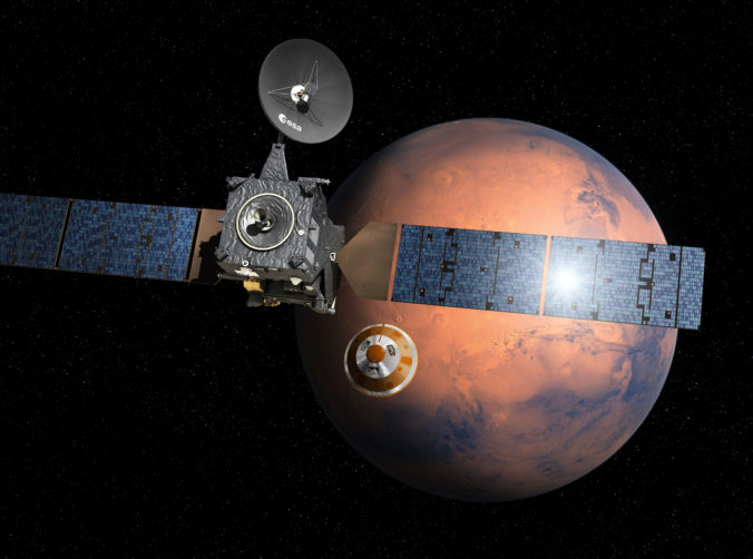 Na orbite Marsu umiestnili európsku sondu, bude pátrať po známkach života na planéte
