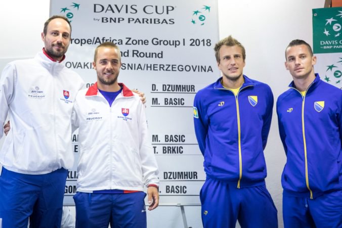 Slovenskí tenisti sa dozvedeli mená súperov z Bosny a Hercegoviny v Davisovom pohári