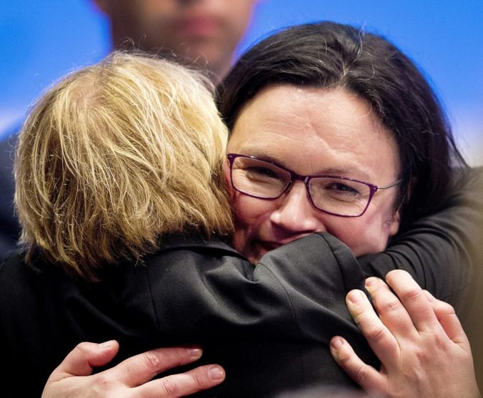 SPD má novú šéfku, Nahlesová sa stala prvou ženskou líderkou sociálnych demokratov