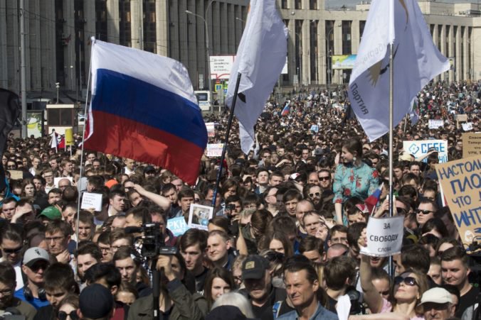 On nie je náš cár, protestujú stovky Rusov proti inaugurácii prezidenta Putina