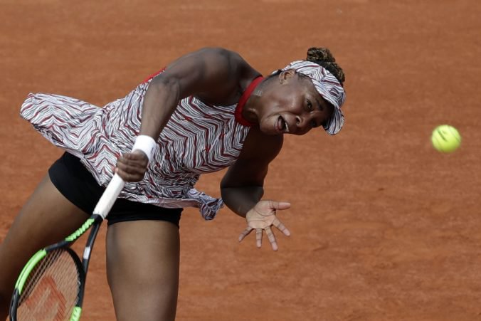 Venus Williamsová na Roland Garros skončila už v úvodnom kole