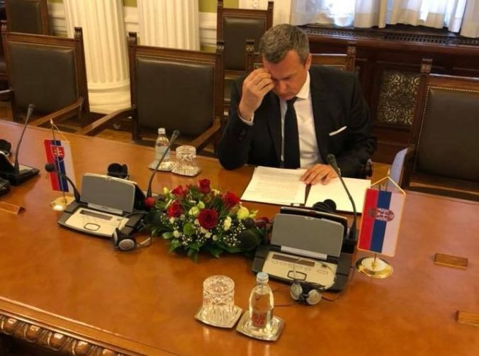 Danko vystúpil s prejavom v srbskom parlamente, prijal ho aj prezident Vučič