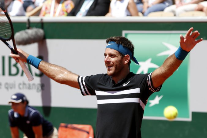 Del Potro po náročnom súboji porazil Čiliča, v semifinále na Roland Garros vyzve Nadala