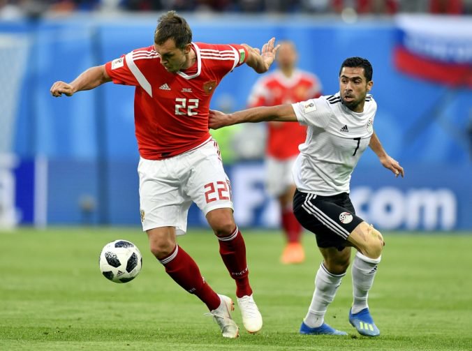 Egypt sa sťažuje na rozhodcov po zápase s Ruskom na MS vo futbale, vraj boli nespravodliví