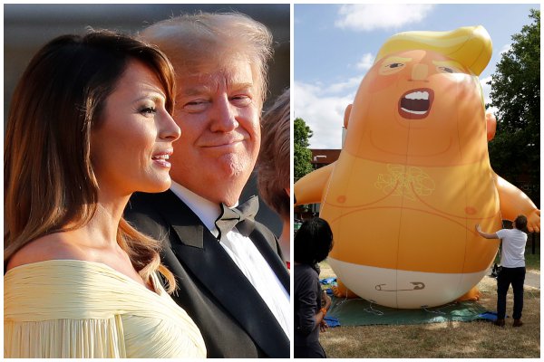 Trump sa v Londýne necíti vítaný a viní z toho starostu, protestujúci chcú vypustiť veľký balón