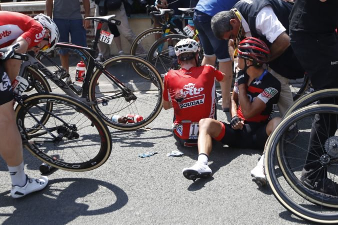 Keukeleire odstúpil z Tour de France 2018, dôvodom fraktúra ihlice a pomliaždenie stehna