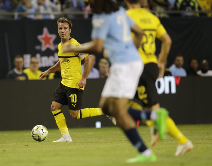 Futbalisti Dortmundu zdolali v prípravnom zápase Manchester City, rozhodol Götze