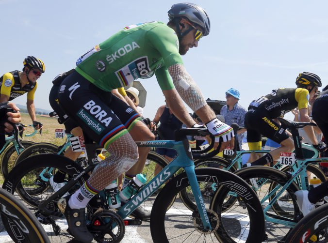 Fotografie (18. etapa Tour de France 2018): Sagan má na dosah dva rekordy, Quintana spadol