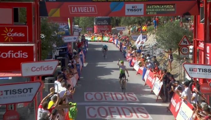 Video: King vyhral 4. etapu na Vuelte, Sagan medzi najlepšími chýbal