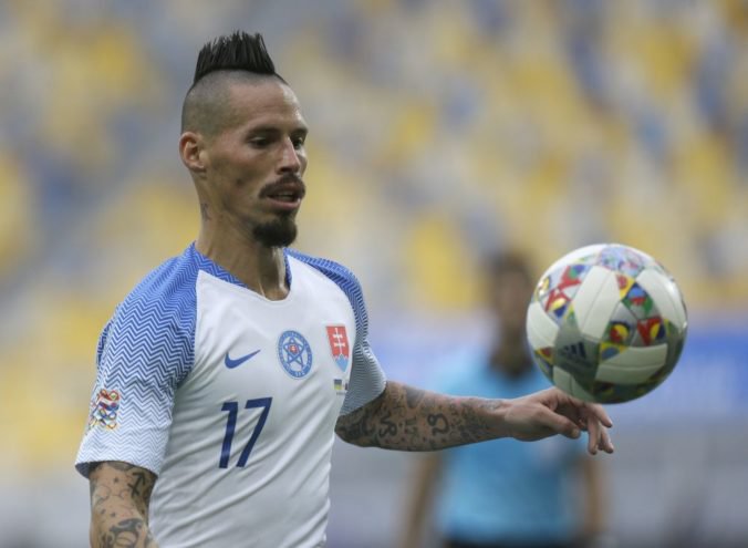 Marek Hamšík proti Ukrajine vyrovnal rekordný zápis Karhana, zápas hodnotil na čistú remízu
