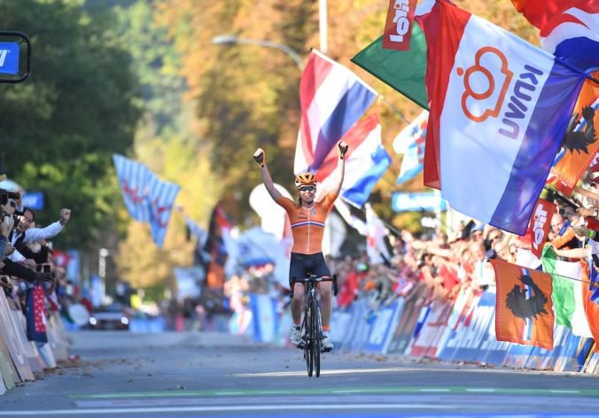 Holanďanka Van der Breggenová sa dočkala a z MS v cyklistike si odnáša zlato, Slovenky nedokončili