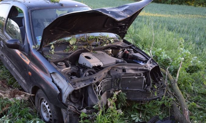 Opitý vodič nezvládol riadenie, s Citroënom narazil do stromu
