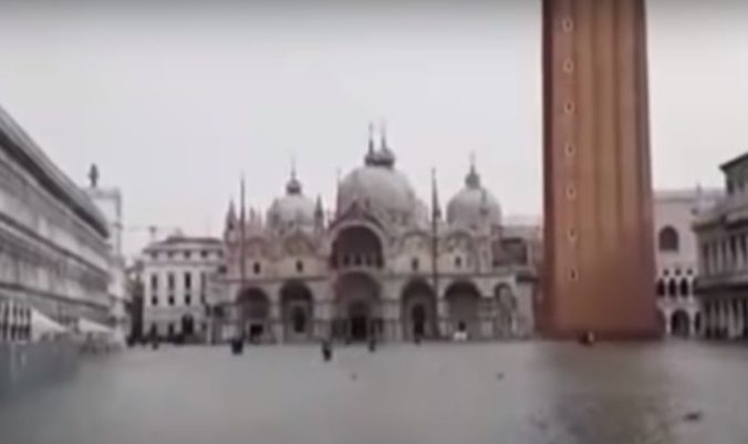 Video: Viac ako polovica Benátok je pod vodou, hladina má ešte stúpať