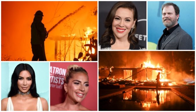Foto: Požiare v Kalifornii ohrozujú aj celebrity, svoj dom opustila nielen speváčka Lady Gaga