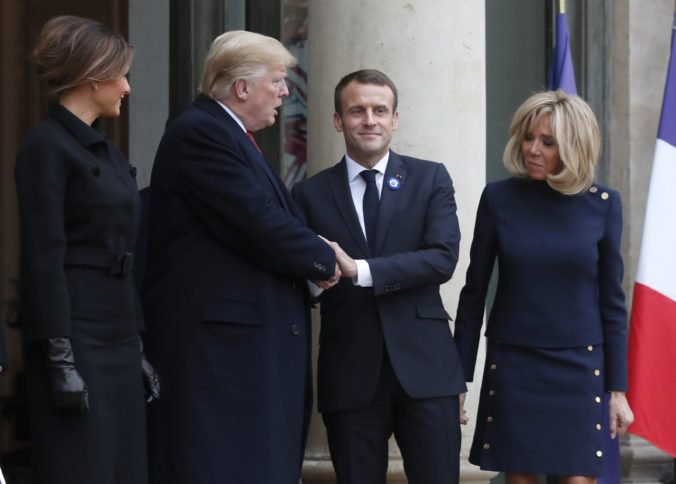 Macron privítal Trumpa v Elyzejskom paláci, diskutovali aj o bezpečnosti Európy