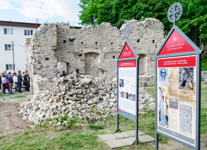 Zachránili ruinu Rákocziho altánku v areáli Zoborského kláštora v Nitre