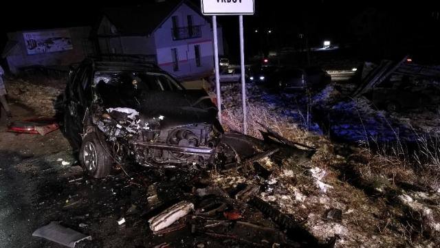 Foto: Vodič spôsobil nehodu pri Kežmarku a ušiel, následne neprežil čelnú zrážku