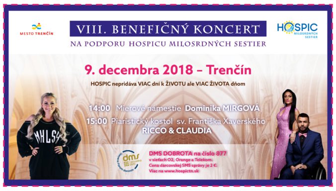 Tradičný benefičný koncert na podporu trenčianskeho hospicu už túto nedeľu