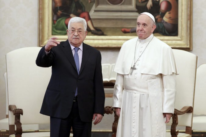 Pápež František sa stretol s palestínskym prezidentom Abbásom, hovorili o dvojštátnom riešení