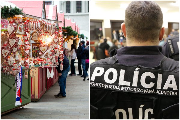 Na vianočných trhoch na Slovensku sa pohybuje viac policajtov, posilnili aj hliadky na cestách