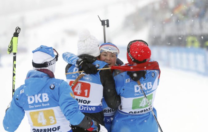 Ruské biatlonistky ovládli preteky štafiet v Oberhofe, Slovenky obsadili šiestu priečku