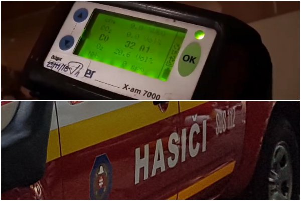 Video: Z bytu v Dunajskej Strede unikal oxid uhličitý, hasiči evakuovali obyvateľov domu