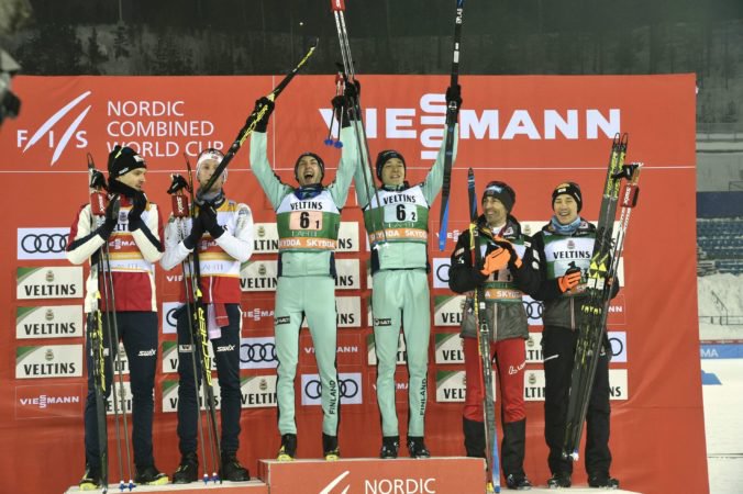 Hirvonen a Herola zvíťazili v tímšprinte v Lahti v rámci Svetového pohára v severskej kombinácii