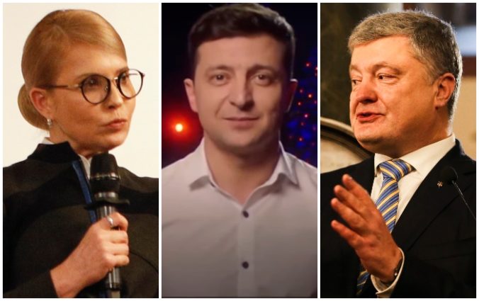Prezidentom Ukrajiny by mohol byť komik, Zelenskij zvýšil náskok pred Porošenkom aj Tymošenkovou