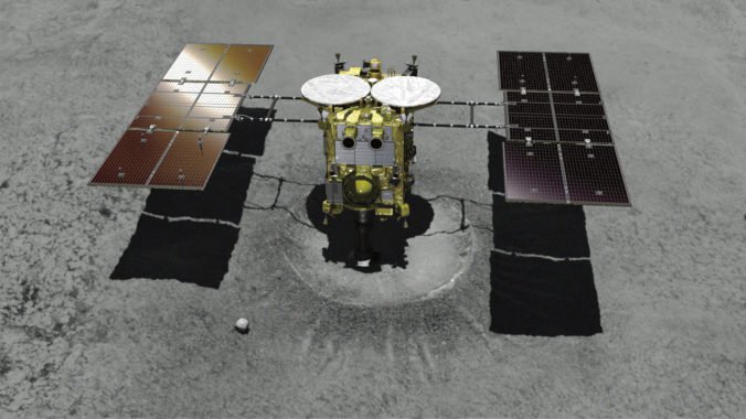 Japonská sonda Hajabusa 2 sa pokúsi pristáť na asteroide Ryugu a zozbierať vzorky materiálu