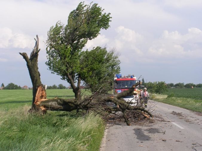 Pre silný vietor zasahovali hasiči v Senci, Bratislave aj v Malackách