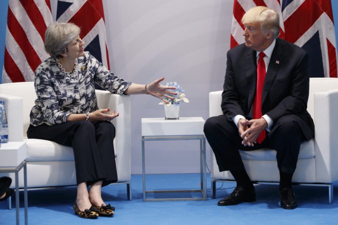 Prezident Trump sa teší na vyjednávanie o rozsiahlej obchodnej dohode s Veľkou Britániou
