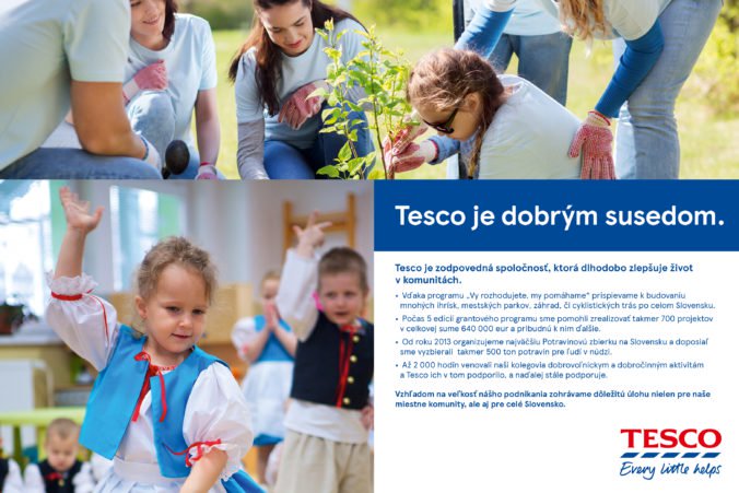 Tesco je dobrým susedom