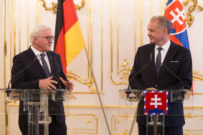 Prezident Kiska s nemeckým kolegom Steinmeierom spoločne upozorňujú na dôležitosť eurovolieb