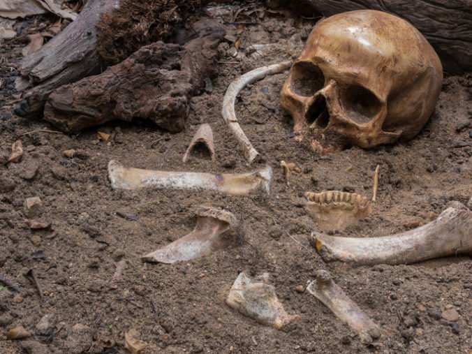 Na mieste výstavby v Nitre našli v jamách ľudskú kostru aj lebku bez tela