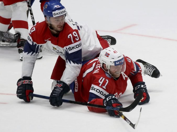 Video: Česi vyhrali na MS v hokeji 2019 aj druhý zápas, Nórom uštedrili sedmičku