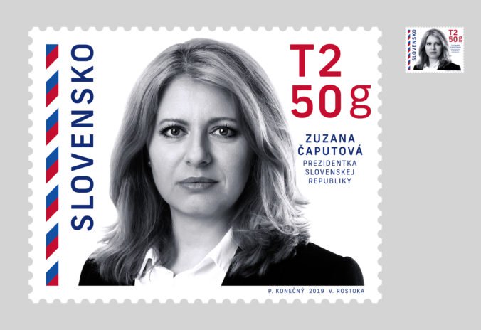 Foto: Slovenská pošta spustila tlač známky s Čaputovou, vyjde v deň inaugurácie prezidentky