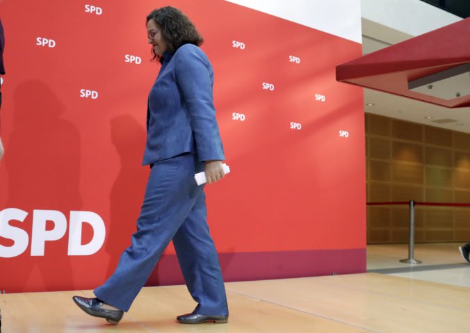 Šéfka nemeckých sociálnych demokratov po neúspechu v eurovoľbách odstúpila z funkcie