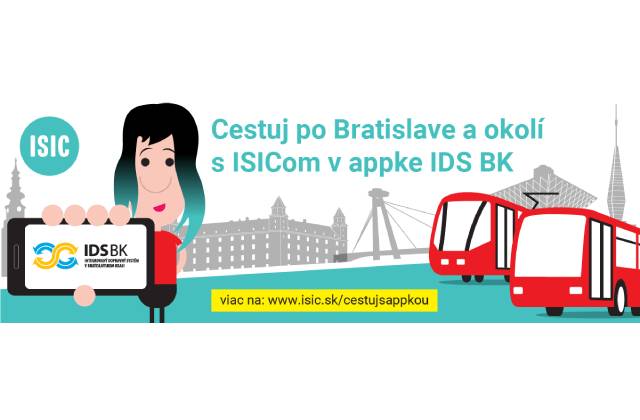 Zľavnené študentské lístky na dopravu sa s ISIC dajú kupovať už aj cez mobil